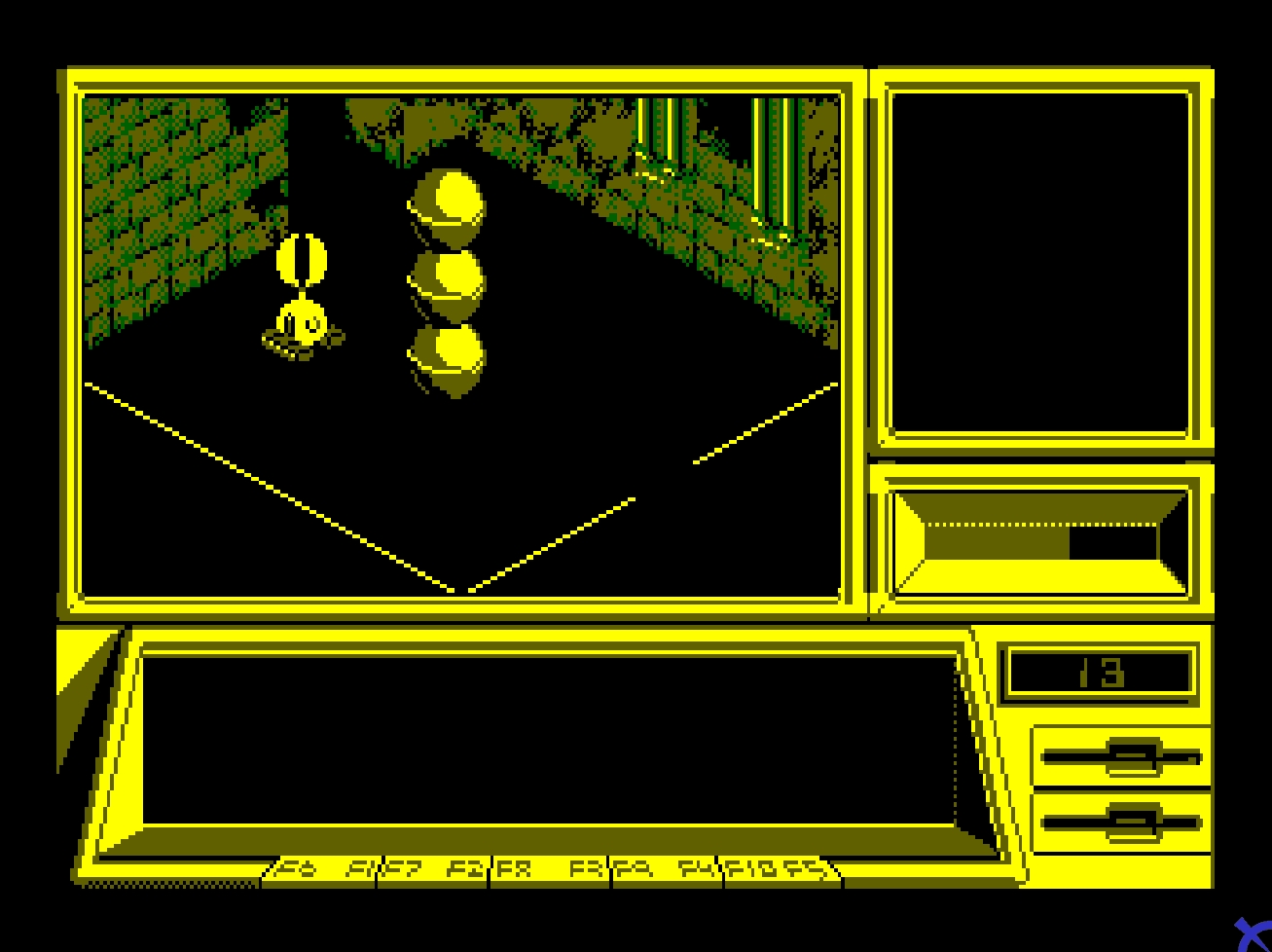 Capture d'écran du jeu Entropie pour ordinateur Thomson TO8