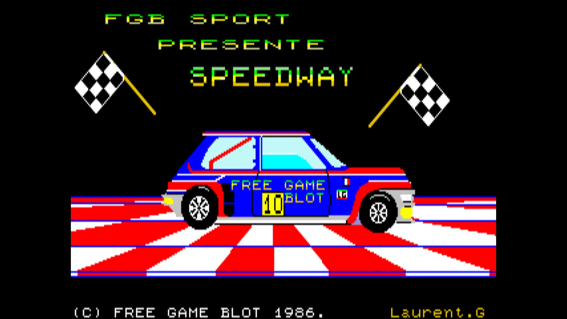 capture d'écran du jeu Speedway pour ordinateur TO8