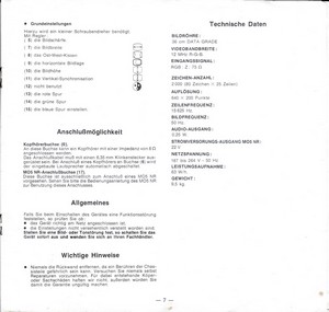 scan de la documentation concernant le moniteur Thomson du TO8