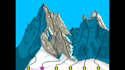 capture d'écran du jeu Bivouac pour thomson TO8 réalisée avec  l'émulateur MAME