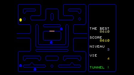 capture d'écran du jeu Glouton pour thomson TO8 réalisée avec l'émulateur MAME