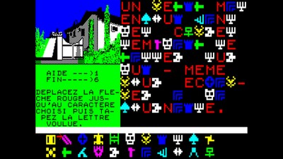 capture d'écran du jeu Monte-Crypto pour thomson TO8 réalisée l'émulateur avec MAME