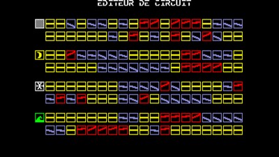 Capture d'écran du jeu Runway II pour ordinateur Thomson TO8 réalisée avec l'émulateur MAME
