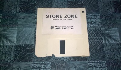 Capture d'écran du jeu Stone Zone pour ordinateur TO8 réalisée avec MAME